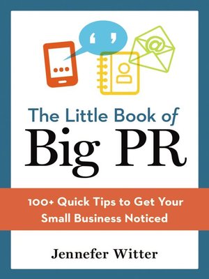 cover image of The Little Book of Big PR